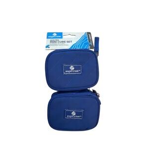 NEW Eagle Creek Quilted Mini Cube Set Blue Pack-It Travel Luggage Organization